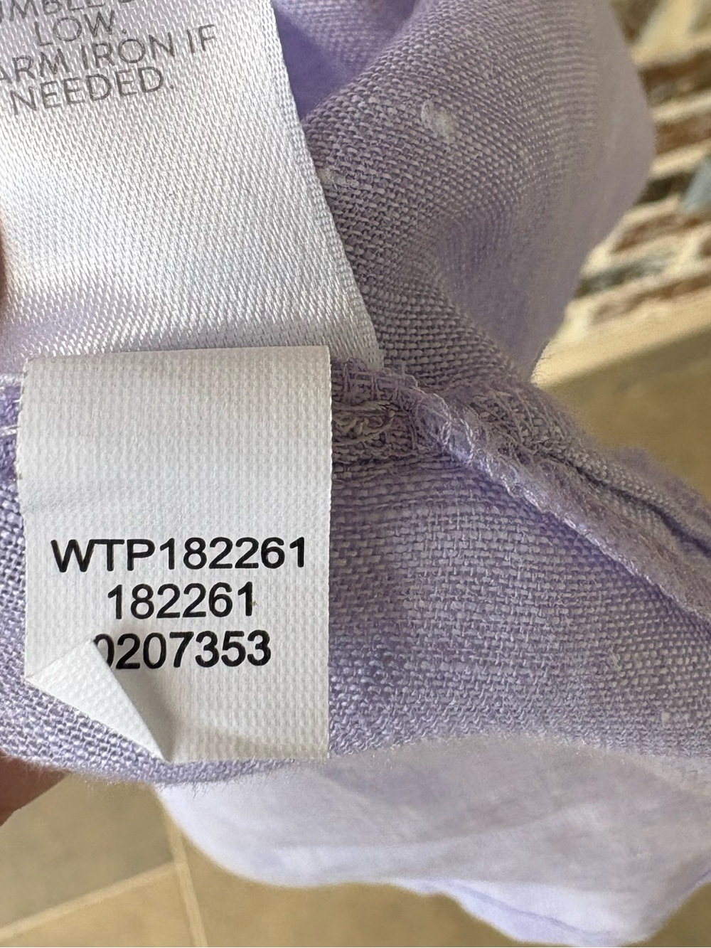 J Jill Love Linen Oversized Button Down Shirt Size MediumLavender - Picture 14 of 16